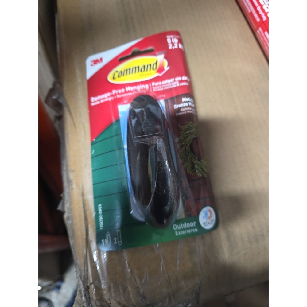 Command Designer, Large, 3 Hooks, Outdoor Metallic Bronze